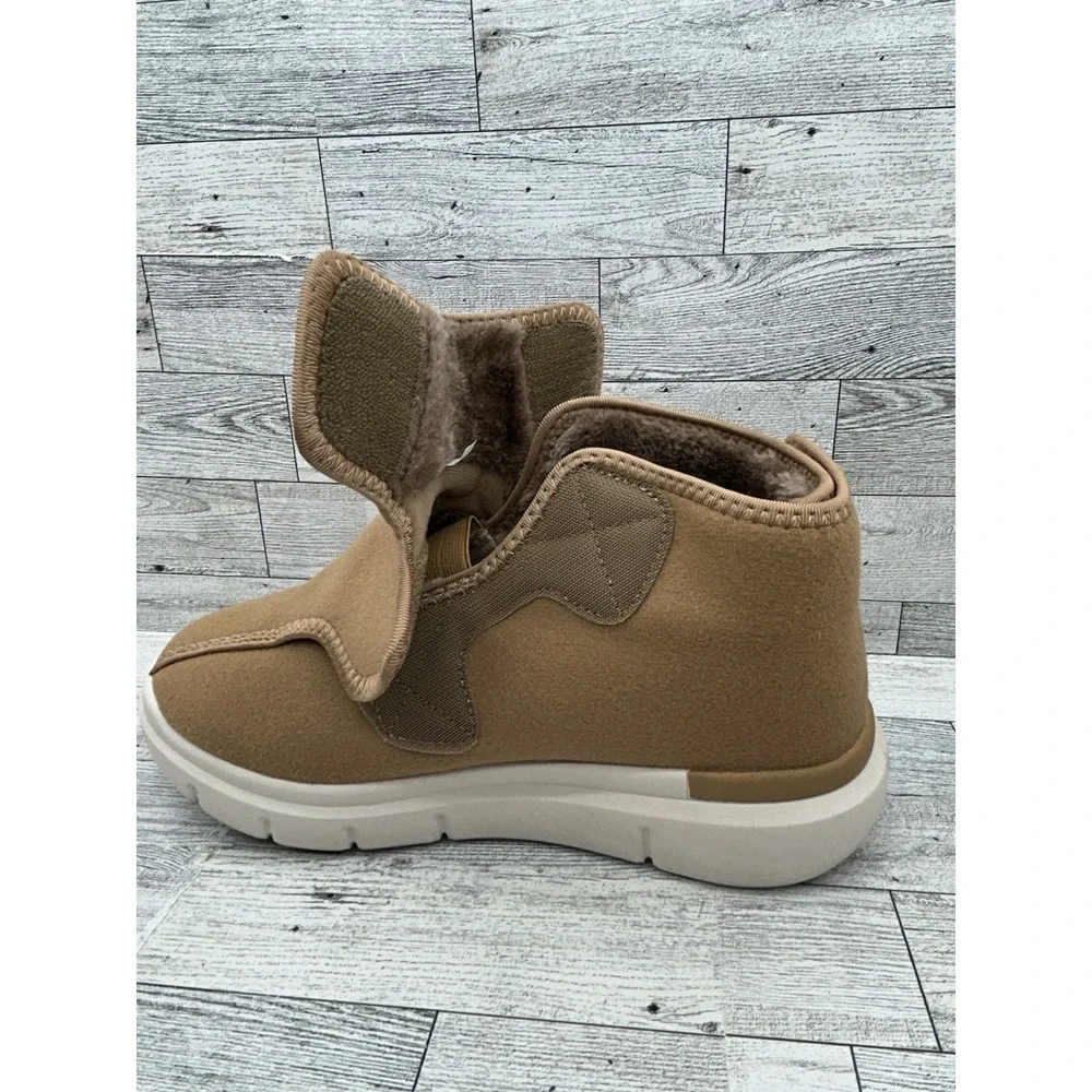 FitVille Easy Top Women Diabetic Shoes Winter Boots Size 9.5 EW Extra Wide Marca